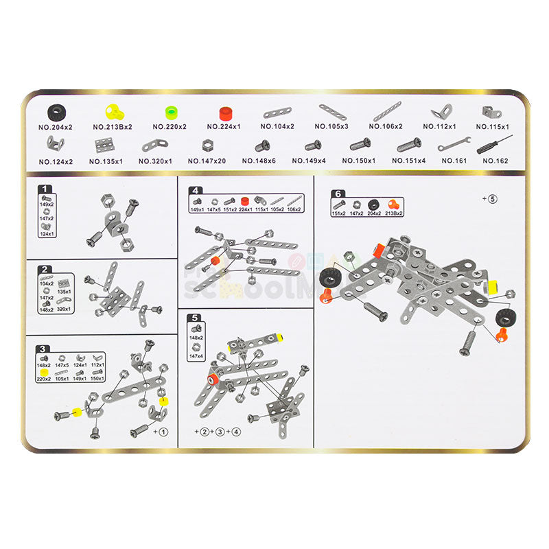 STEM Metal Assembled Toy Vehicle Medium