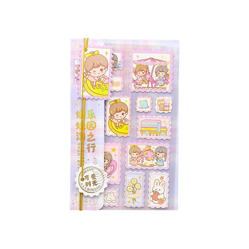 4 Sheets Cute Stickers for kids