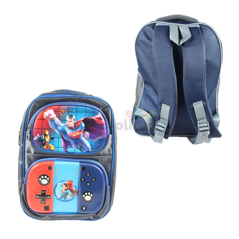 Superman Embossed School Bag 17 inch (1757) - Preschool mall - Preschool Supplies & Educational Toys