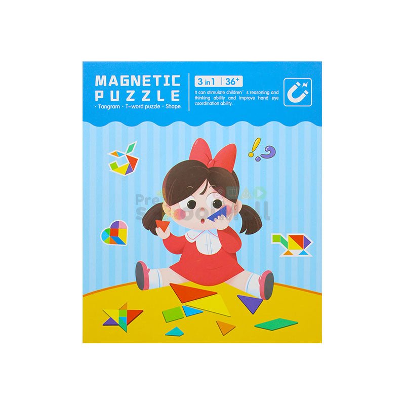 Tangram Game Magnetic Puzzle Book - Preschool mall - Preschool Supplies & Educational Toys