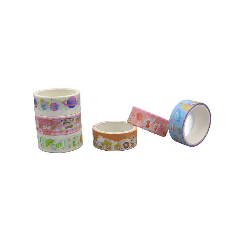 6 Rolls Cute Tape Set