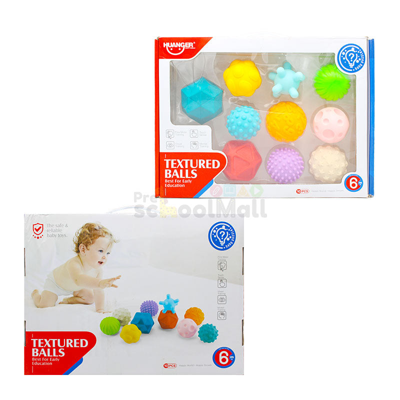10 Pcs Textured Soft Balls for kids