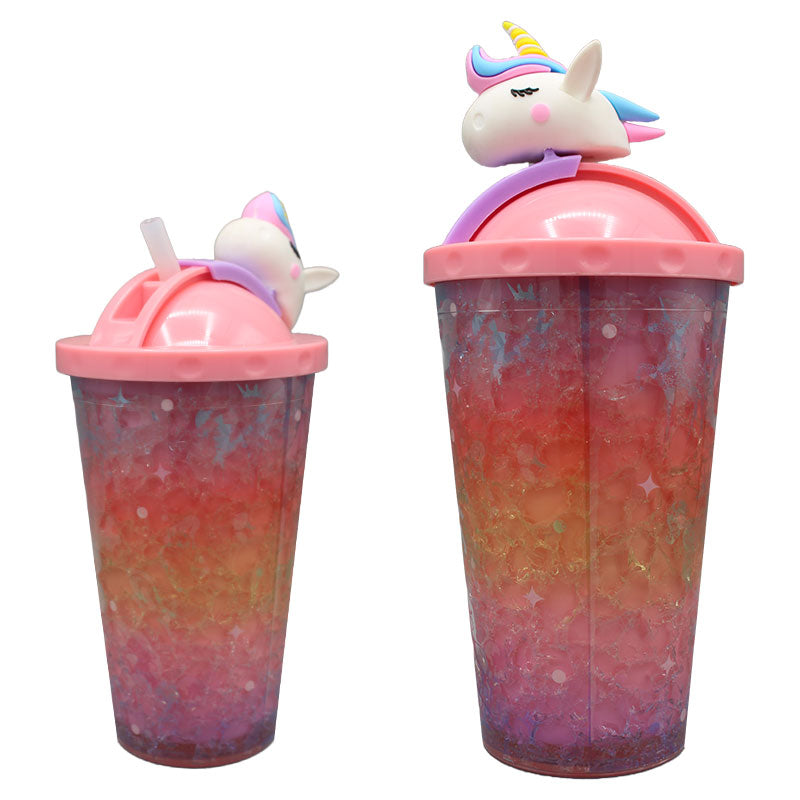 Unicorn Sipper Bottle with Straw