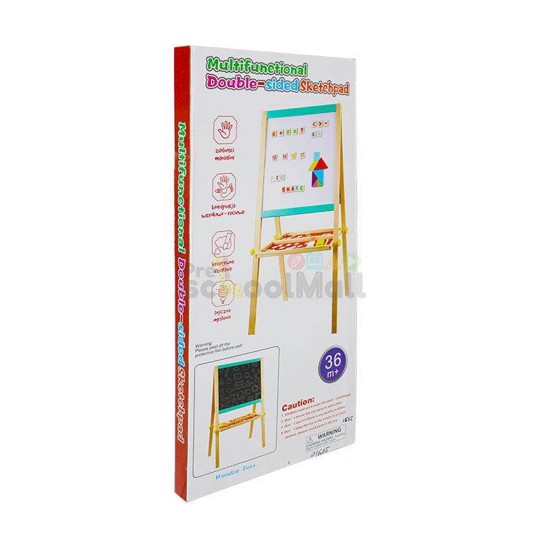 Wooden Multifunctional Double Sided Writing Board 1565