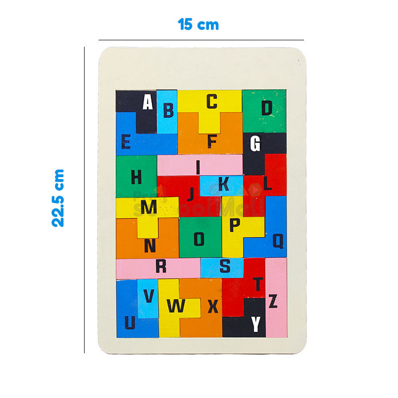 Wooden 26 Pcs Alphabets Puzzle Board