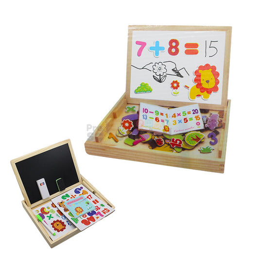 Wooden Educational Magnetic Cartoon Number Puzzle Board