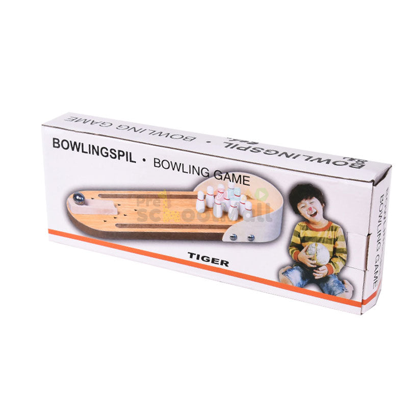 Wooden Mini Bowling Spil Game