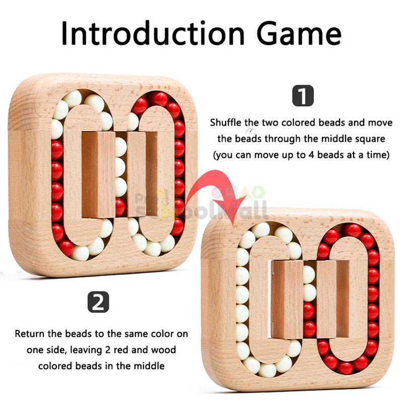 Wooden Rotating Bean Maze Game - Preschool mall - Preschool Supplies & Educational Toys