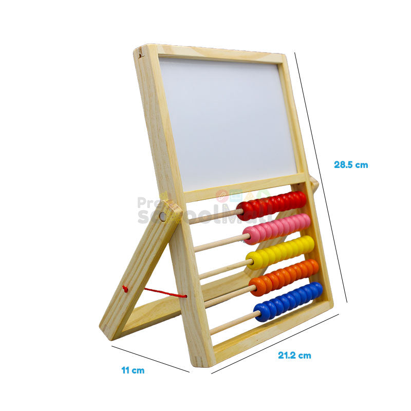 Wooden Multi Function Calculate bead Double Sided Sketchpad