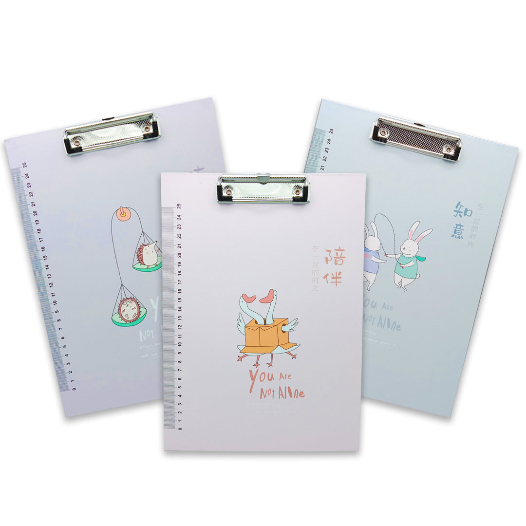 Paper Clipboard with ruler scale