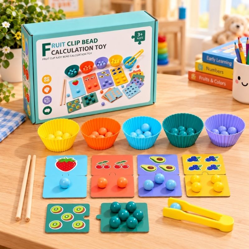 Fruit Clip Bead Calculation Toy - Preschool mall - Preschool Supplies & Educational Toys