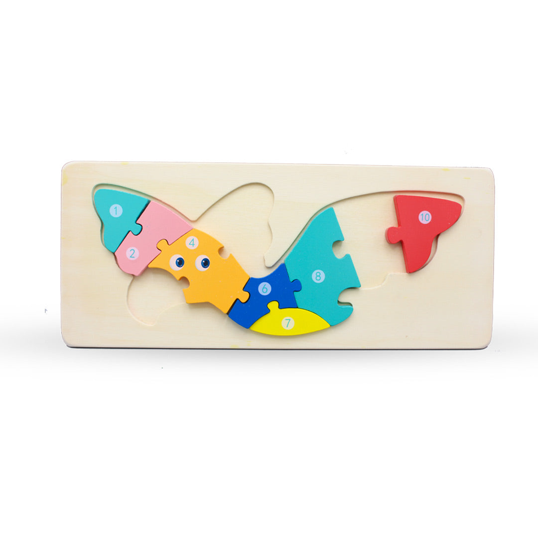 Wooden Dinosaur Number Jigsaw Puzzles