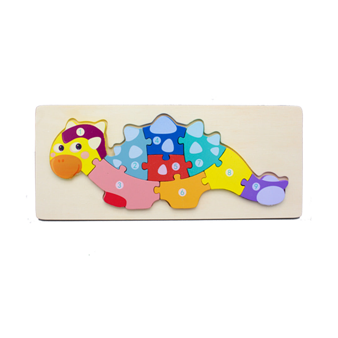 Wooden Dinosaur Number Jigsaw Puzzles