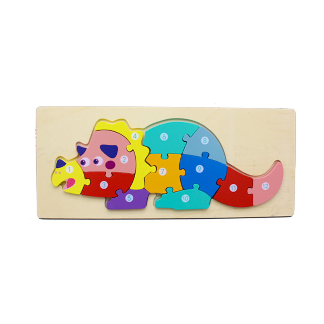 Wooden Dinosaur Number Jigsaw Puzzles