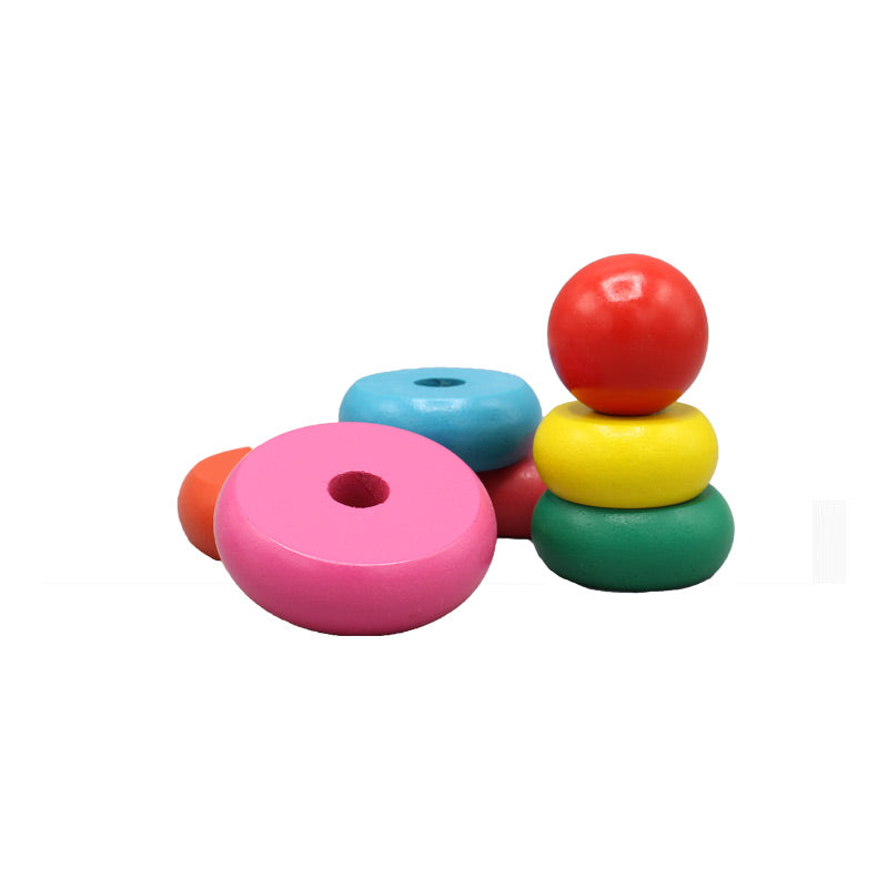 Wooden Rainbow Tower Large