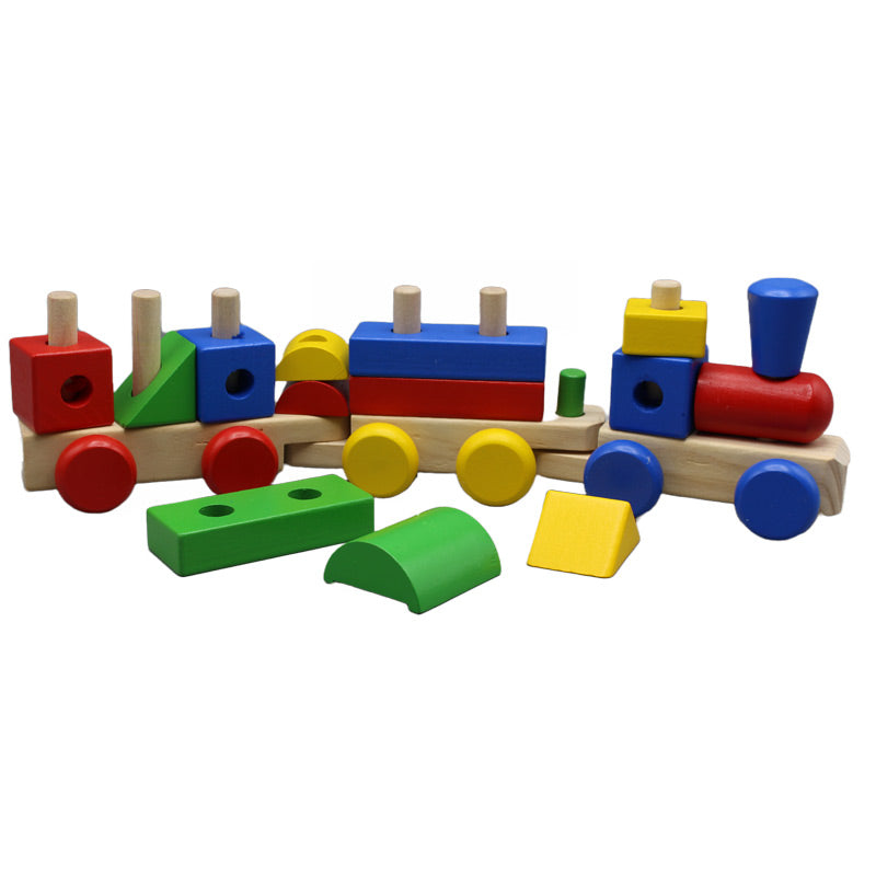 Wooden Blocks Train