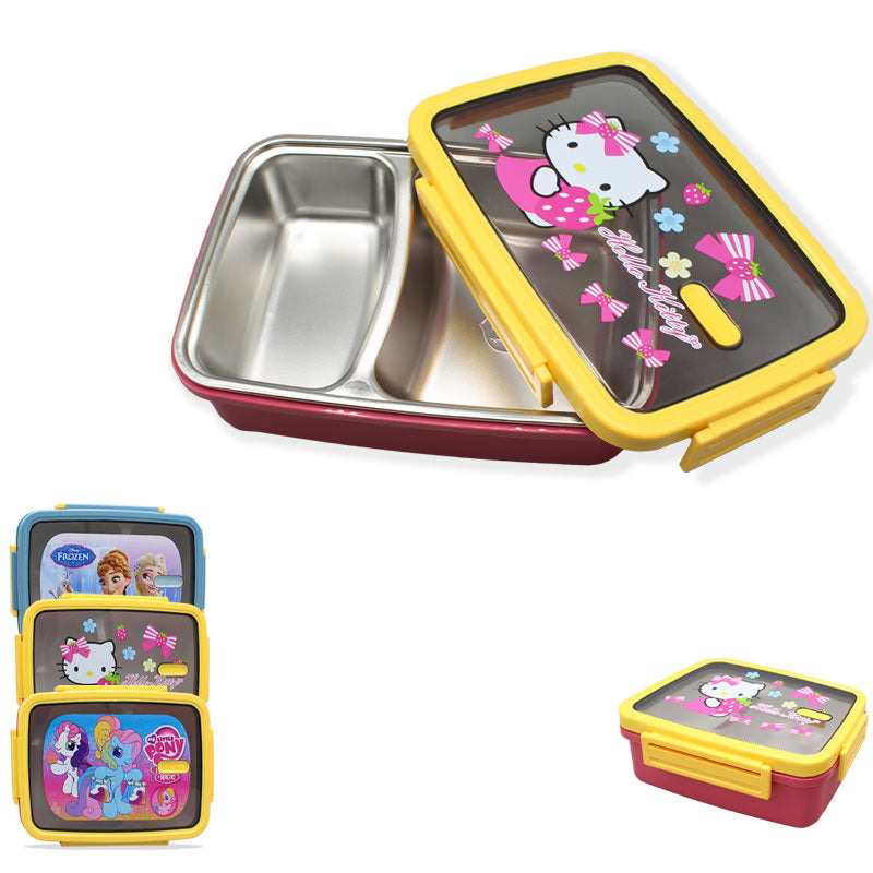 2 Compartments Stainless Steel Lunch Box