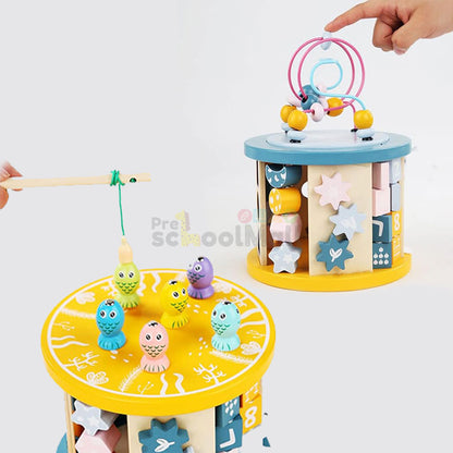 11 In 1 Activity Wooden Multifunction Bead Winding Toy