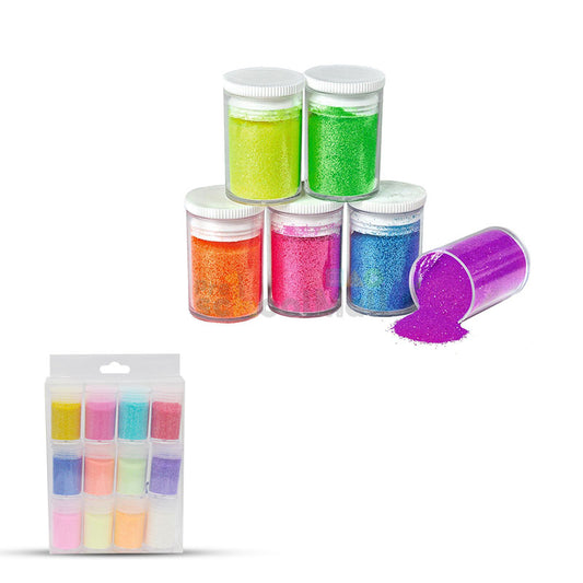 12 Pcs Glitter Shaker Small Jars