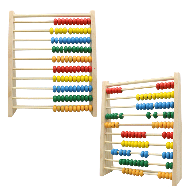 Wooden 10 Rows Abacus