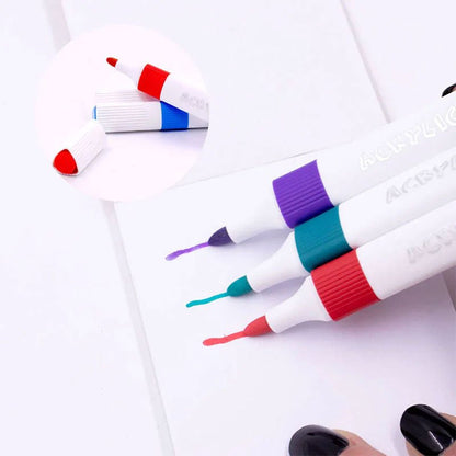 24 Color Acrylic Triangle Markers 2076 - Preschool mall - Preschool Supplies & Educational Toys
