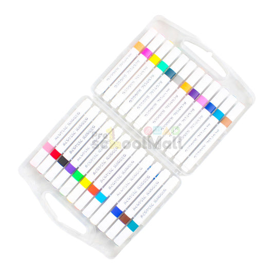 24 Color Acrylic Triangle Markers #2076