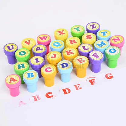 26 Pcs Capital Alphabets Stamps for Kids