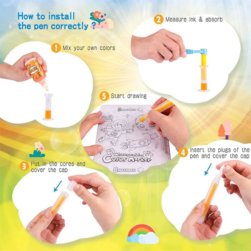 Fill in Changeable Color Marker
