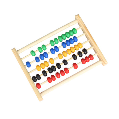 Wooden Mini Learning Abacus – 5 Rows