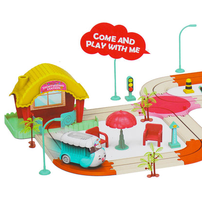 59 Pcs DIY Amusement Park Track Building Set