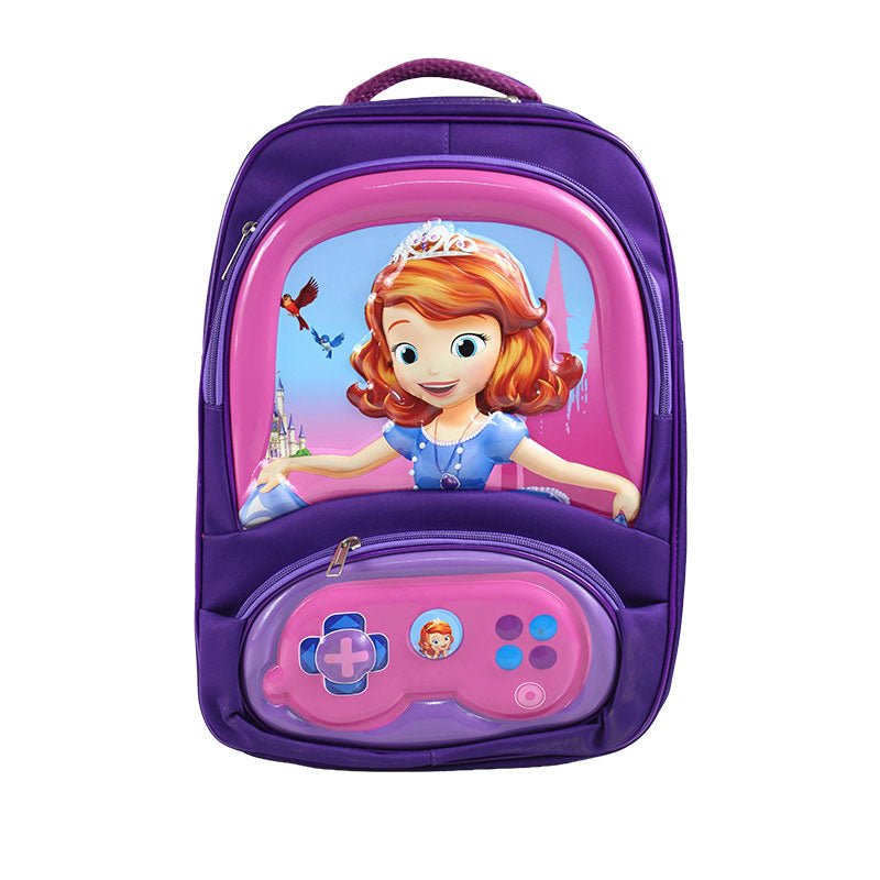 3D Embossed Sofia Trendy School Bag 16 inch 3290 - Preschool mall - Preschool Supplies & Educational Toys