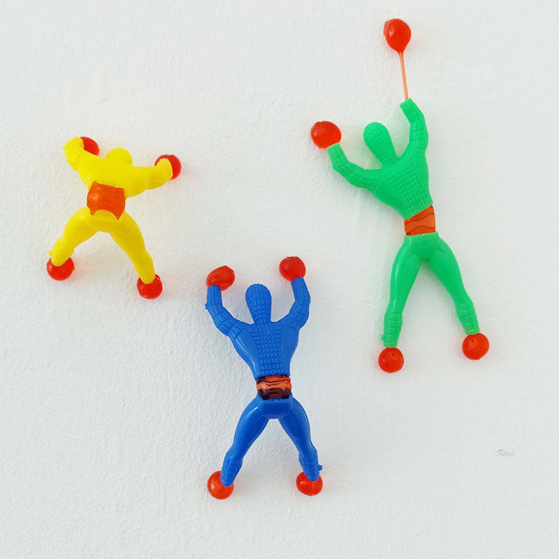 Sticky Wall Climbing Flip Rolling Spider Man Toy 5 Pcs