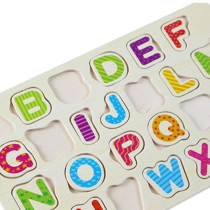 Capital & Small Alphabets Wooden Puzzle Board 2027 - Preschool mall - Preschool Supplies & Educational Toys