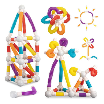 Stretchable Pop Tube Magnetic Sticks 70 Pcs