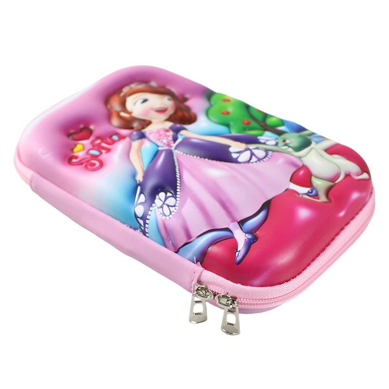 3d Embossed Characters Stationery Case for Girls 1990 - Preschool mall - Preschool Supplies & Educational Toys