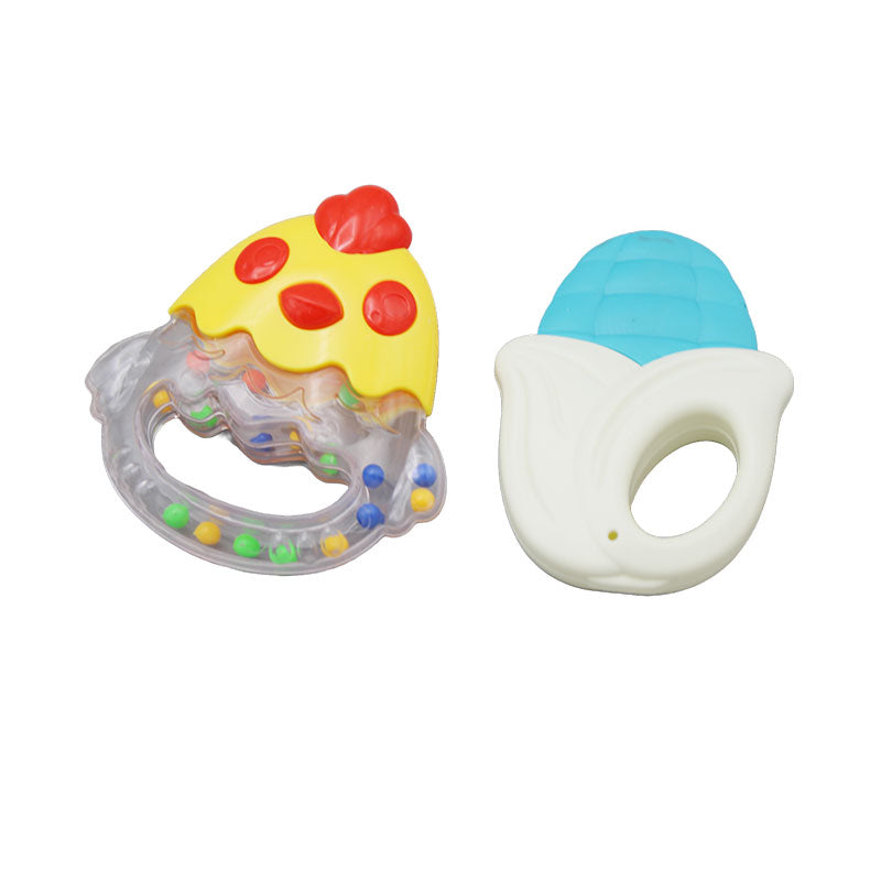 4 Pcs Baby Rattle & Teether Set