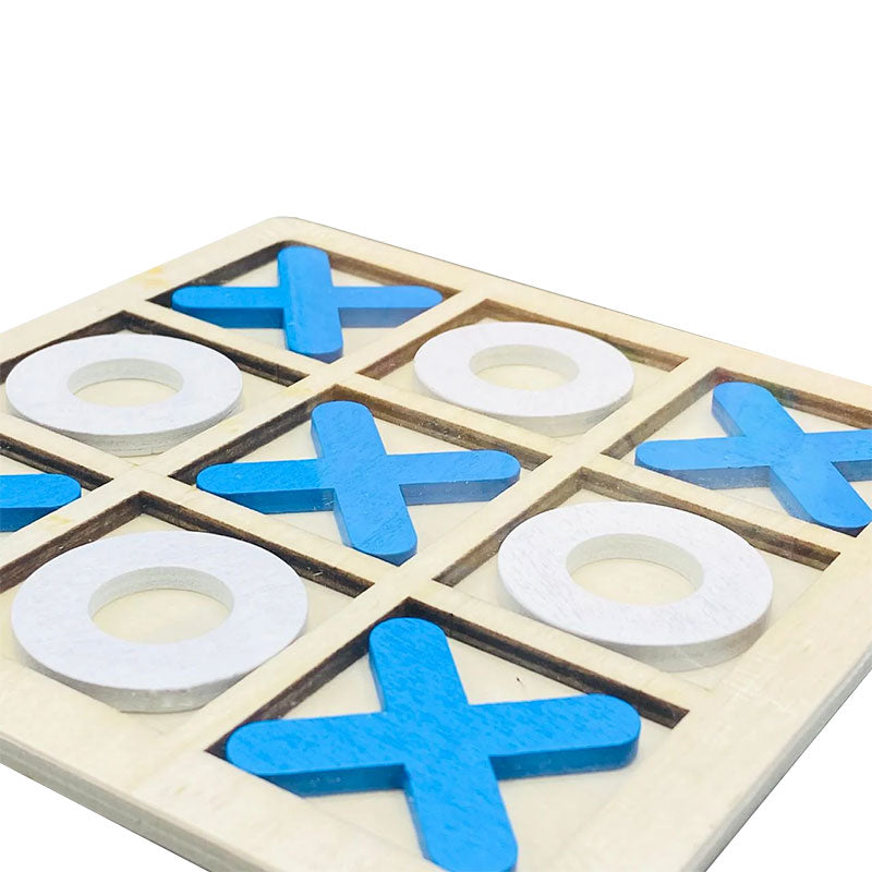 Wooden Tic Tac Toe Board Game #00751