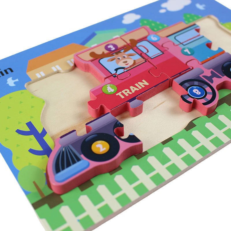 3D Number Jigsaw Puzzle Wooden Board 1992 - Preschool mall - Preschool Supplies & Educational Toys