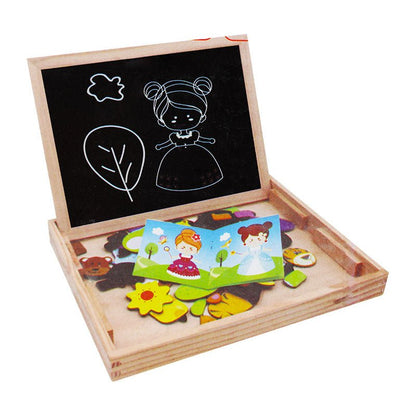 Change the Princess Dress Wooden Puzzle Board - Preschool mall - Preschool Supplies & Educational Toys