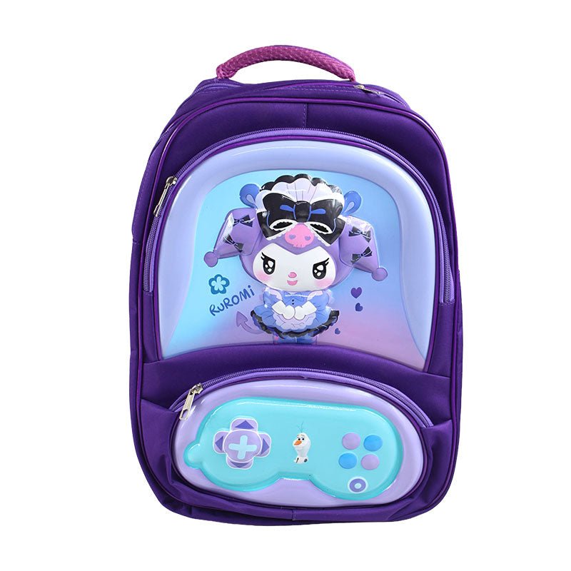 3D Embossed Kuromi Trendy School Bag 16 inch 3290 - Preschool mall - Preschool Supplies & Educational Toys