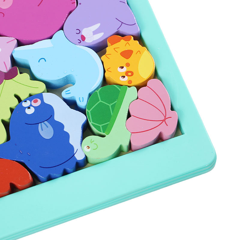 Montessori Wooden Sea Animals Jigsaw Puzzle Board