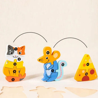 3D Animal Food Chain Wooden Puzzle Board - Preschool mall - Preschool Supplies & Educational Toys