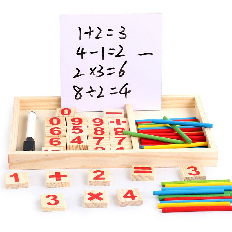 Math Box Stackable Wooden Mathematical Calculating Box with Sticks #1961 – Preschool mall ...
