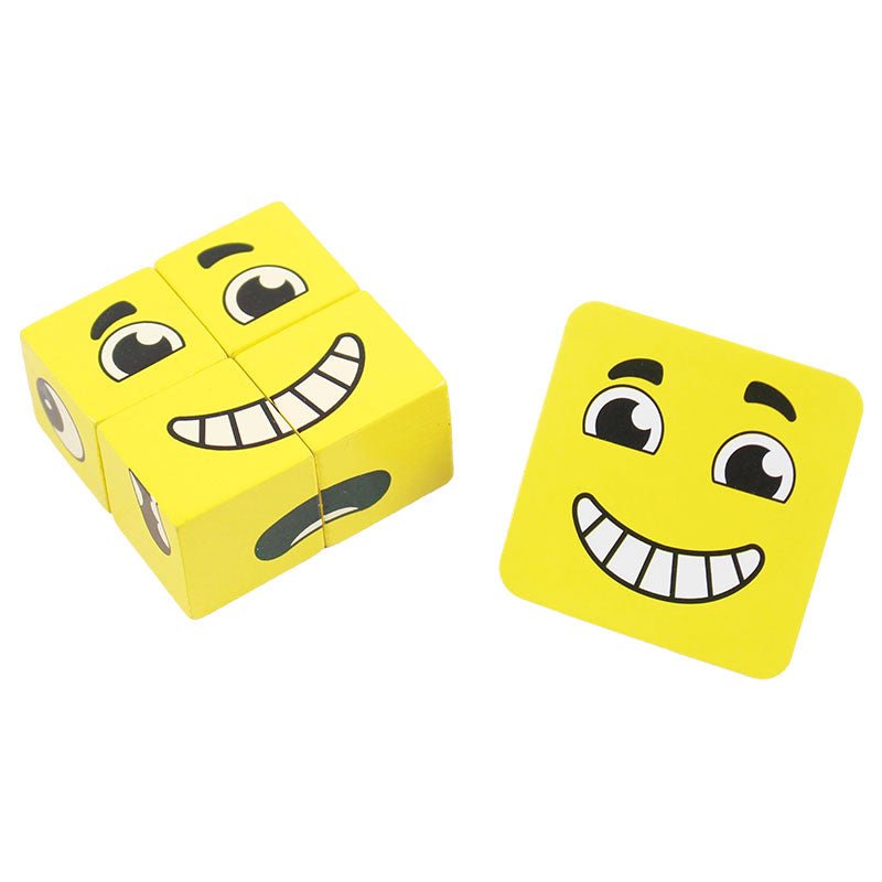 Creative Face Expression Blocks with Cards - Preschool mall - Preschool Supplies & Educational Toys