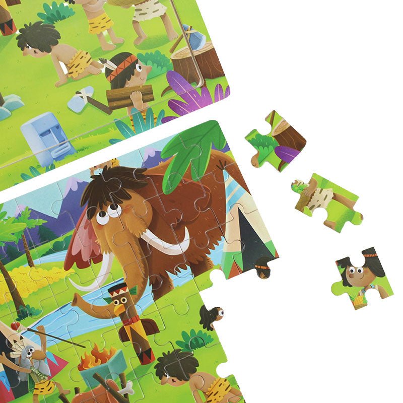 60 Pcs Kids Discovery Puzzle Board Wooden 2066 - Preschool mall - Preschool Supplies & Educational Toys