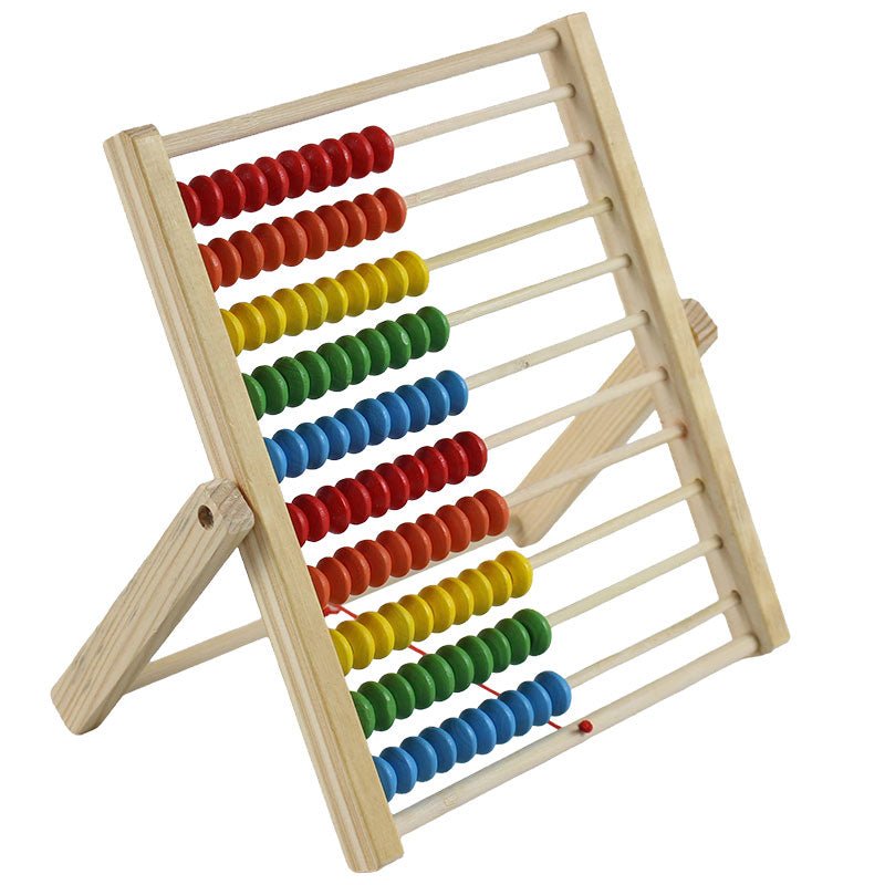 Math Counting Racks Wooden Multicolor Abacus Counting Rack – Preschool mall - Preschool ...