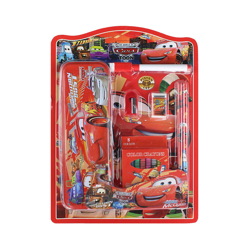 Writing & Coloring Stationery Set (14 Pcs) for Boys