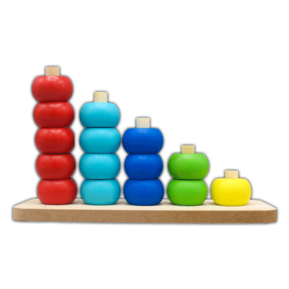 Multicolor Wooden Backgammon Game