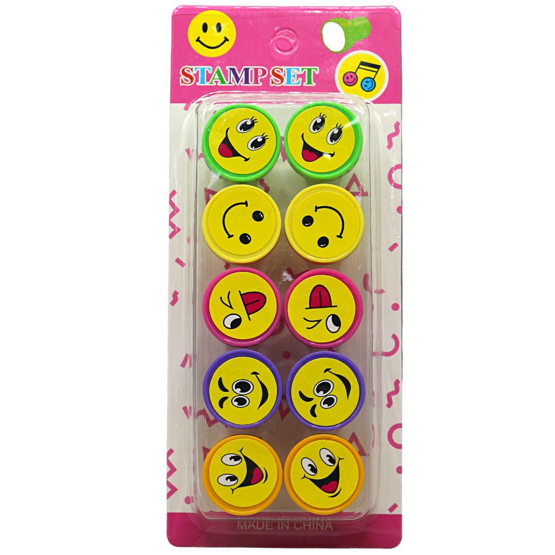 10 PCs Smileys Stamp Set