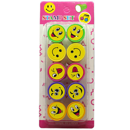 10 PCs Smileys Stamp Set